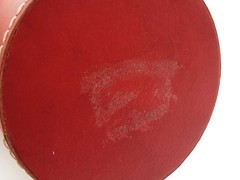 Ferrari Red Leather Wood Tube Collectible Do1025crde