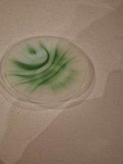 Vtg Akro Agate Dish Saucer Multi Color