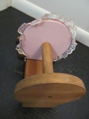 D&C Country Crafts Handcrafted Wooden Toilet Paper Holder Fancy Commode