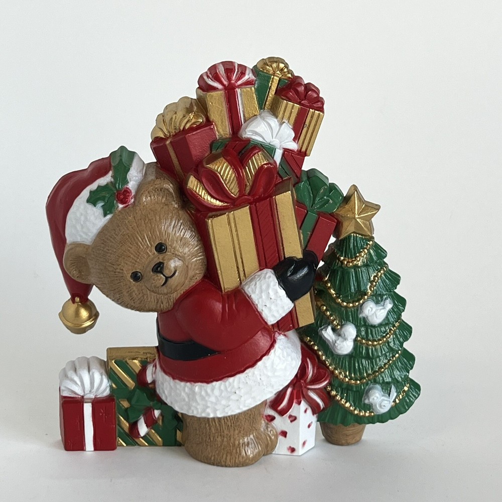 1993 Burwood Homco Home Interiors Christmas Toy Collage Wall Hanging Teddy Bear1