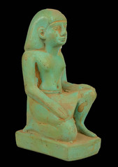 Ancient Egyptian King Tutankhamun Kneeling Statue Rare Figurine BC