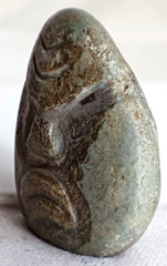 Ancient Prehistoric Neolithic Stone Carved Figurine Idol Worshipper God 3000 BC