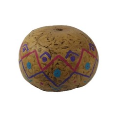 Vtg Hand Painted Gourd Bow. 6″ Wide 3″ Deep Hand Painted.. The Rest Is Unknown