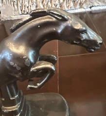 Nuart Creations Jumping Horse Cast Metal Bookends Art Deco Pair Book End