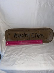 Donna White Heritage Collection AMAZING GRACE Decor Platter16″ Rustic Primitive