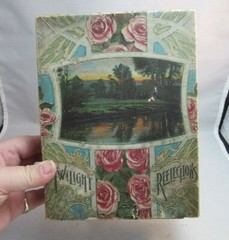 1910’s art nouveau Twilight Reflections embossed stationary box