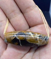 Beautiful Old Natural Jasper Stone Near Eastern Antique Beads From Asia