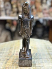 Solid Stone Ancient Egyptian Antiques Wadjet Uraeus Statue Artifact Figurine