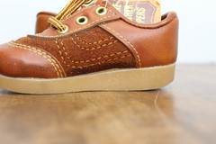Vintage Genuine Leather Baby Shoes – Made in USA – NWT – Nursery Decor / Props