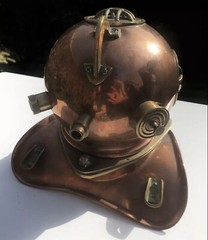 Rolex Watch Advertising Display Shop Window Copper Deep Sea Divers Helmet