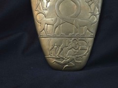 Ancient Egyptian Narmer Palette Relief Double Sided Royal Artifact