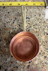 Vintage Copper Kitchenware Lot Small Cup Pot Pan Funnel Kettle