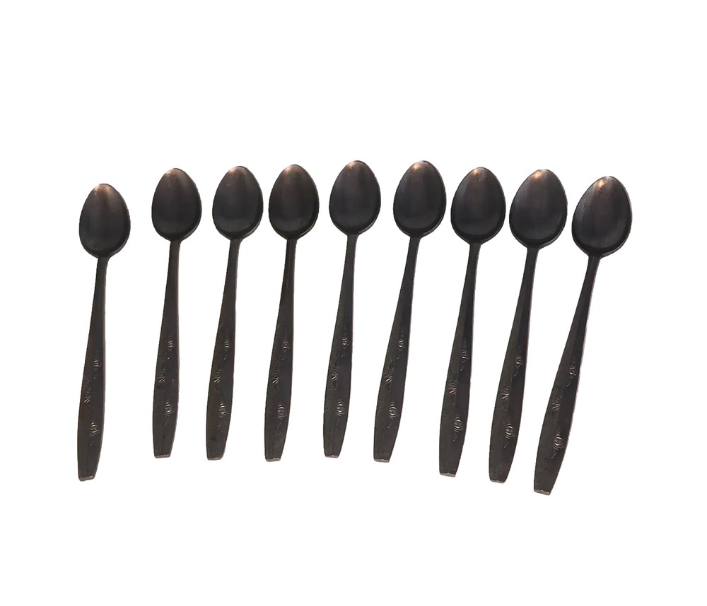 9 Stainless Steel Mcm Japan Long Ice Tea Spoons Vintage Fun