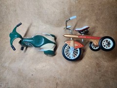 Hallmark Kiddie Car Classics 1960 Blaz O Jet & 1939 American National Pedal Bike