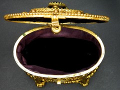 ART NOUVEAU Antique Jewellery Trinket Casket Box Napoleon III Style Gilt Ormolu