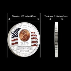 The Last Cent R.I.P. Lincoln Commemorative Coin Collectible Gift