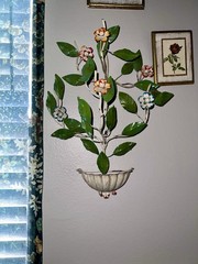 Vintage Ugaco Metal Floral Wall Decorations