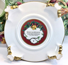2000 Fitz and Floyd “5 Golden Rings” 12 Days of Christmas Tree Lidded Box
