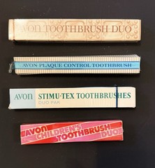 Vintage Avon toothbrush – Vintage New un- opend boxes from the 70’s – 80’s
