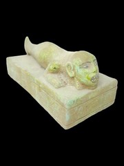 RARE ANTIQUE ANCIENT EGYPTIAN Statue Heavy Stone God Seth with Devil Head Fish
