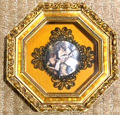 Pair of Decorative Ornate Neoclassical Greek Roman Style Wall Hangings Framed