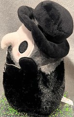 HTF Hot Topic Black Plague Doctor Gothic Glow in Dark Lantern Halloween Plushie