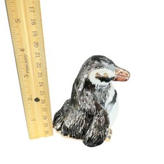 Vintage Studio Art Pottery Penguin Bird Figure Stoneware Figurine Hand Made VTG