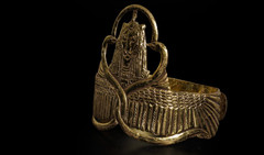 Authentic Ancient Egyptian Antiquities Pharaonic crown Artifact figure BC