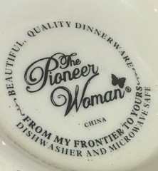 Footed Large Mug PIONEER WOMAN From my Frontier to Yours Polka Dot Green Fun