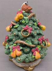 Fitz & Floyd 12 Days Christmas Five Golden Rings Lidded Limited Edition 2000