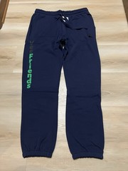 VeeFriends Size XL Classic Logo Sweatpants Navy Blue Spellout Black Cat