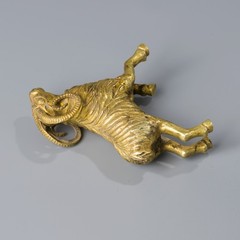 Ancient Bactrian Gold walking Ram Figurine