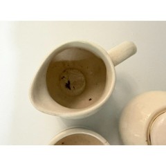 vtg. NESTLE La Lechera Creamer, sugar bowl and mixing bowl set