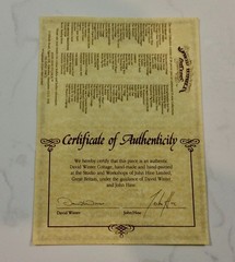 Horatio Pernickety’s Amorous Intent by David Winter with COA