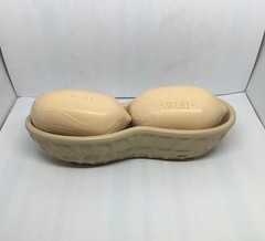 Avon Mr. Peanut Nutty Soap Dish W/2 Bars Of Soaps Original Box Vintage NOS