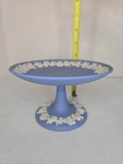 Vintage Wedgwood Blue Jasperware Compote/pedestal dish