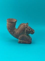 Ancient Near Eastern Jasper Stone Rhyton | Rare Collectible