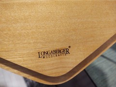 Longaberger Wrought Iron Generations Metal Stand/Table with Wood Shelves & Box