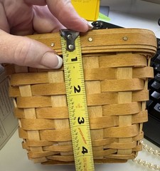 Handwoven Longaberger Basket RARE 5 Signatures Mint Condition Never Used Mint