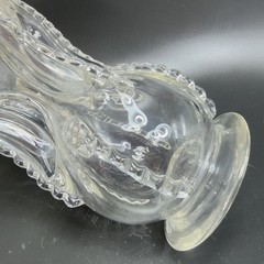 Magnor Glassverk Norway Clear Glass Decanter Vintage Container Bottle W Stopper