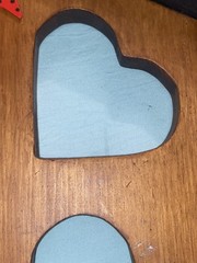 Vintage Country Cottage Grandma Core Wood Heart House Wall Decor Cute Handmade