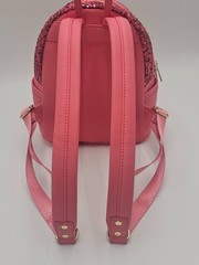 Nice LOUNGEFLY Biltmore LIMITED EDITION Pink SEQUINS Exclusive BACKPACK Bag GOLD