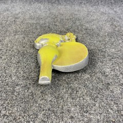 VIntage HODA Wall Hanging Oil Lamp Cast Aluminum Green Decor