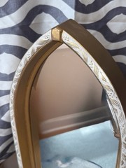 Home Interiors Gothic Arch Mirror With Shelf Made In USA