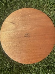 Kakadu Reut Shahar Signed Painted Wood Wall Art Mat Israel Fish 15″ Round