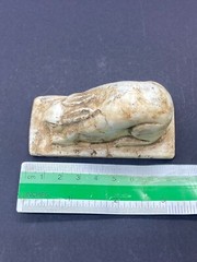 Authentic Old Egyptian Antiquities Natural Carmel Stone A Rabbit Statue