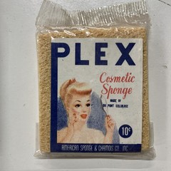 Vintage Mid-Century Plex Cosmetic Sponges in Original Packaging Lot