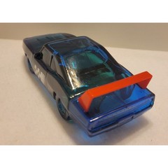 VTG Avon Stock Race Car Decanter 90% Collectible vanity Blue Glass Bottle w/ Box