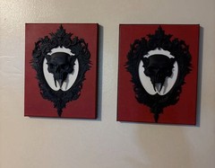 3D printed Vampire decor ,Wall Art, horror Halloween decor , gothic