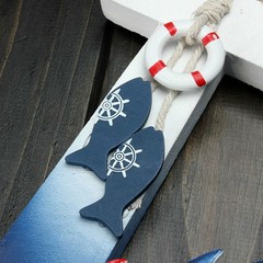 1PC New Anchor Maritime Decoration Wood Wall Hanging Hook Ship Sailboat Gift US